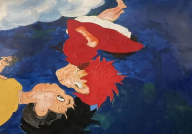 彩色涂鸦小姐姐图片,色彩斑斓的创意世界